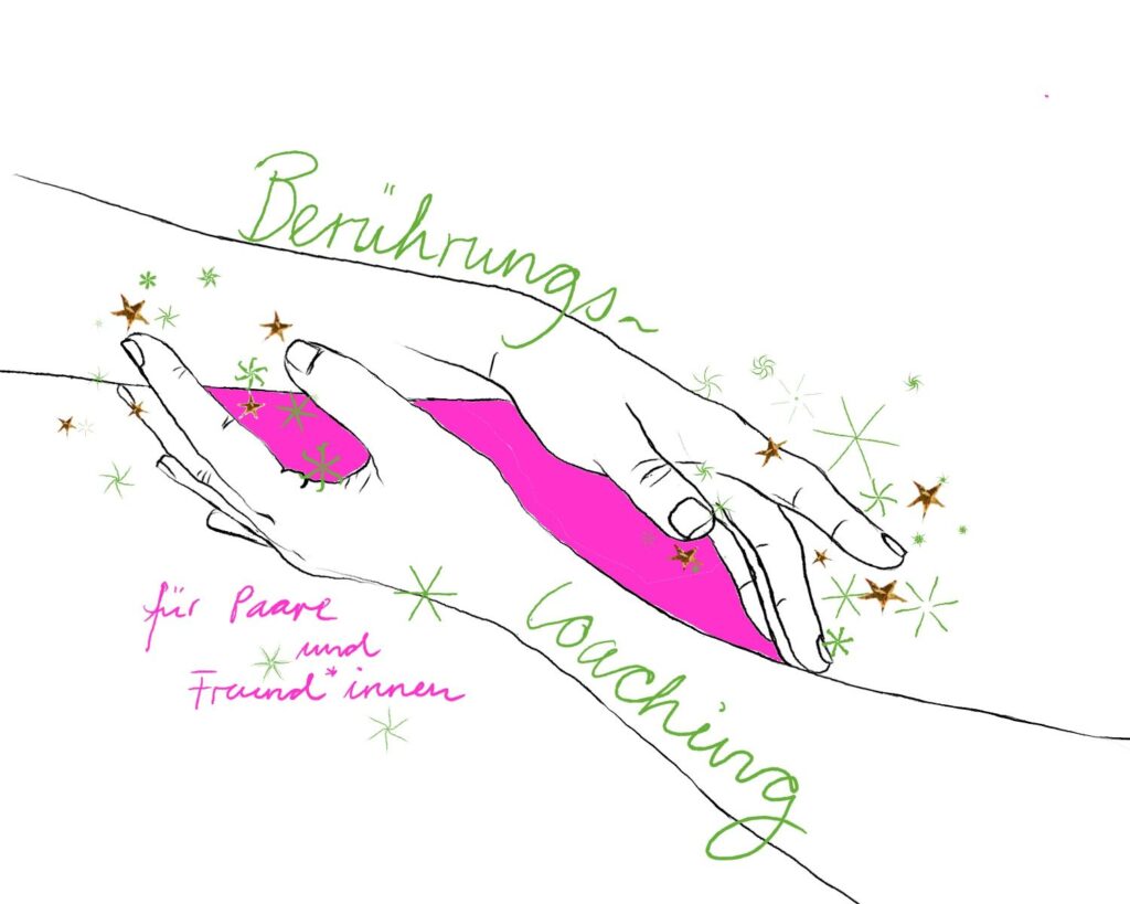 Zwei Hände berühren einander zärtlich als Beispiel für die Inhalte des Massagekurs für Paare in Hamburg